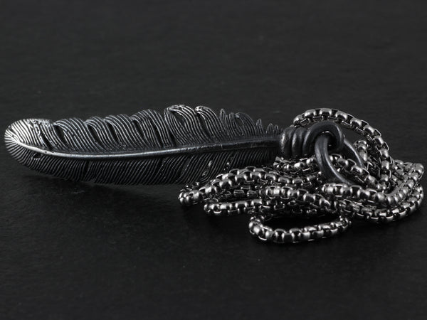 Silver Feather Necklace