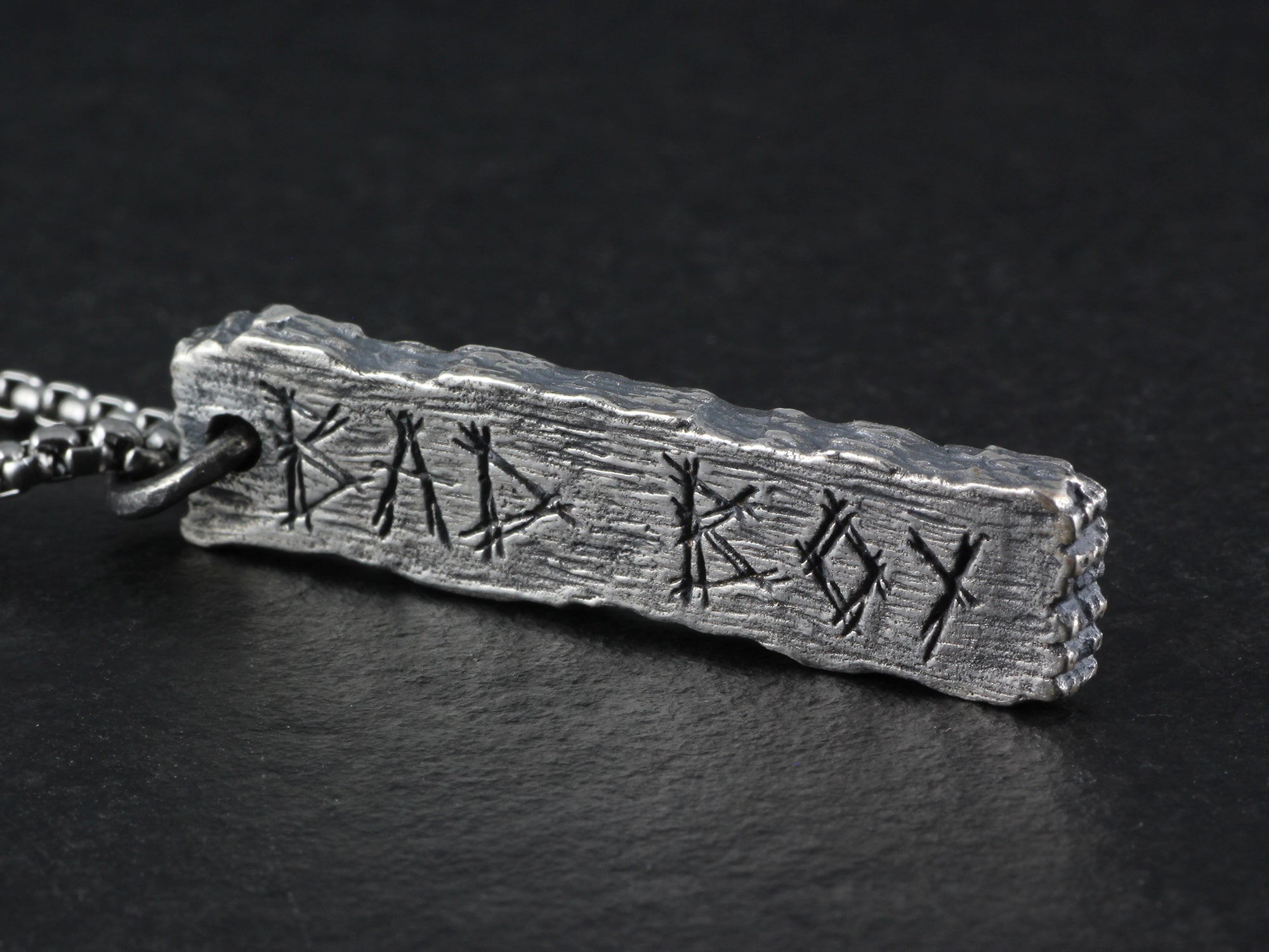 Bad Boy Pendant - Sterling Silver Pillory Board Necklace