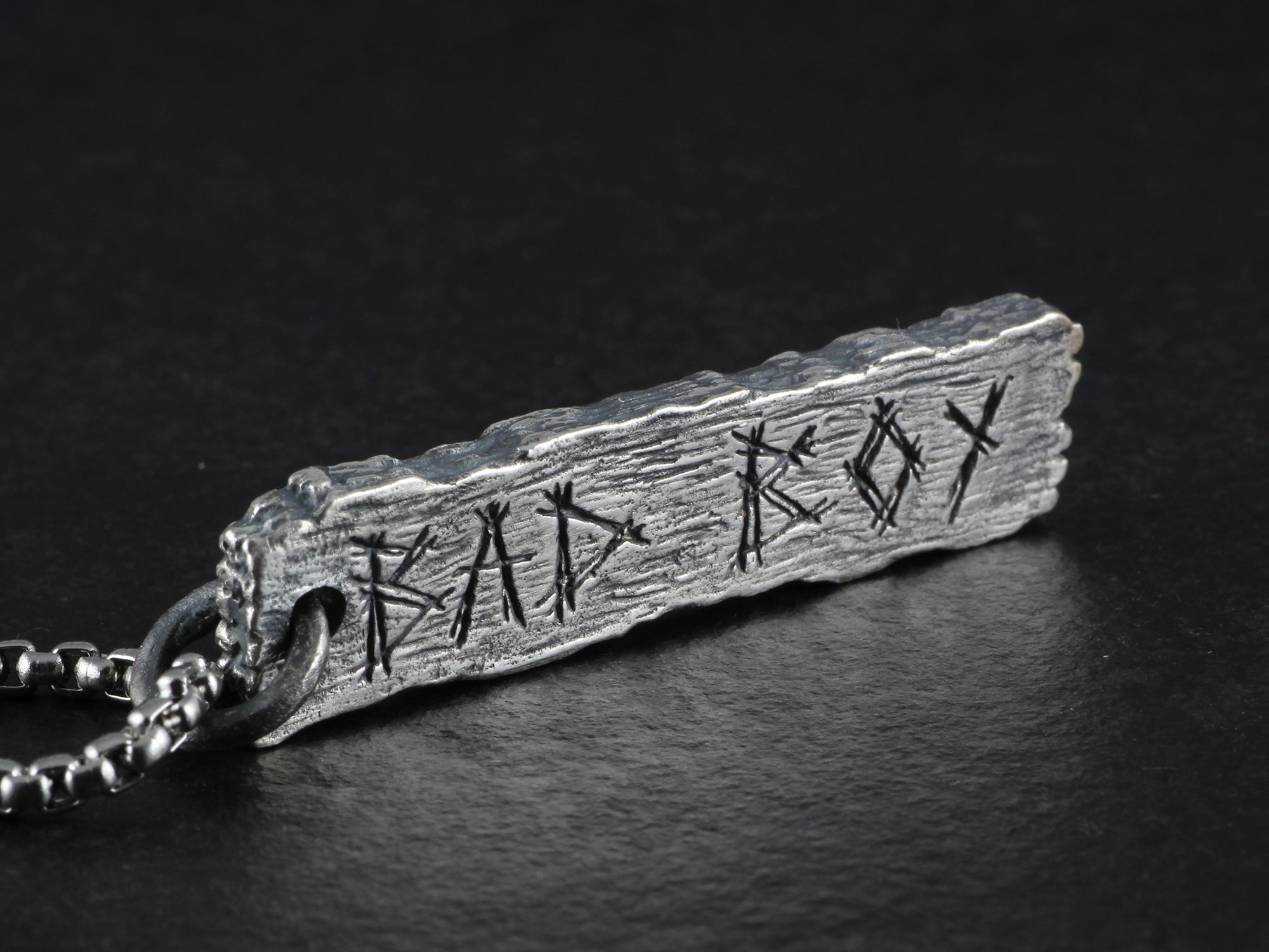 Bad Boy Pendant - Sterling Silver Pillory Board Necklace