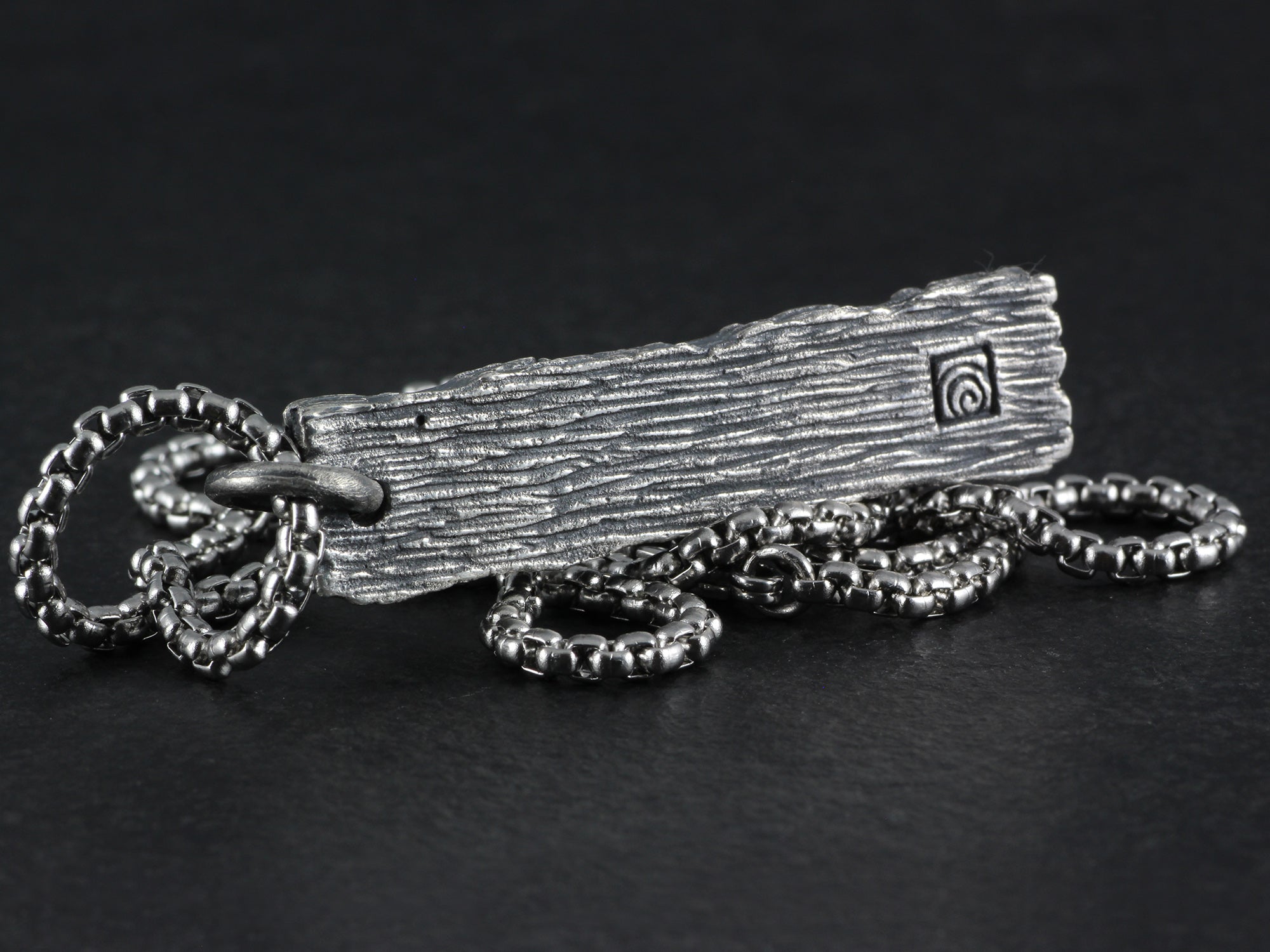 Bad Girl Pendant - Sterling Silver Pillory Board Necklace