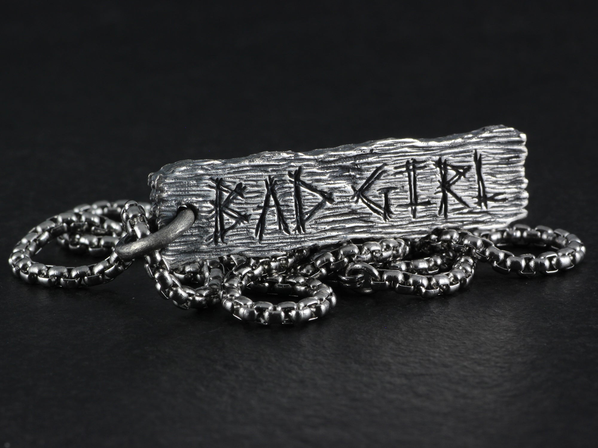 Bad Girl Pendant - Sterling Silver Pillory Board Necklace