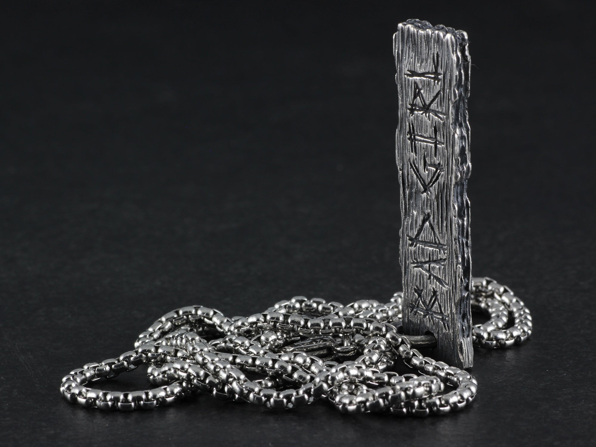 Bad Girl Pendant - Sterling Silver Pillory Board Necklace