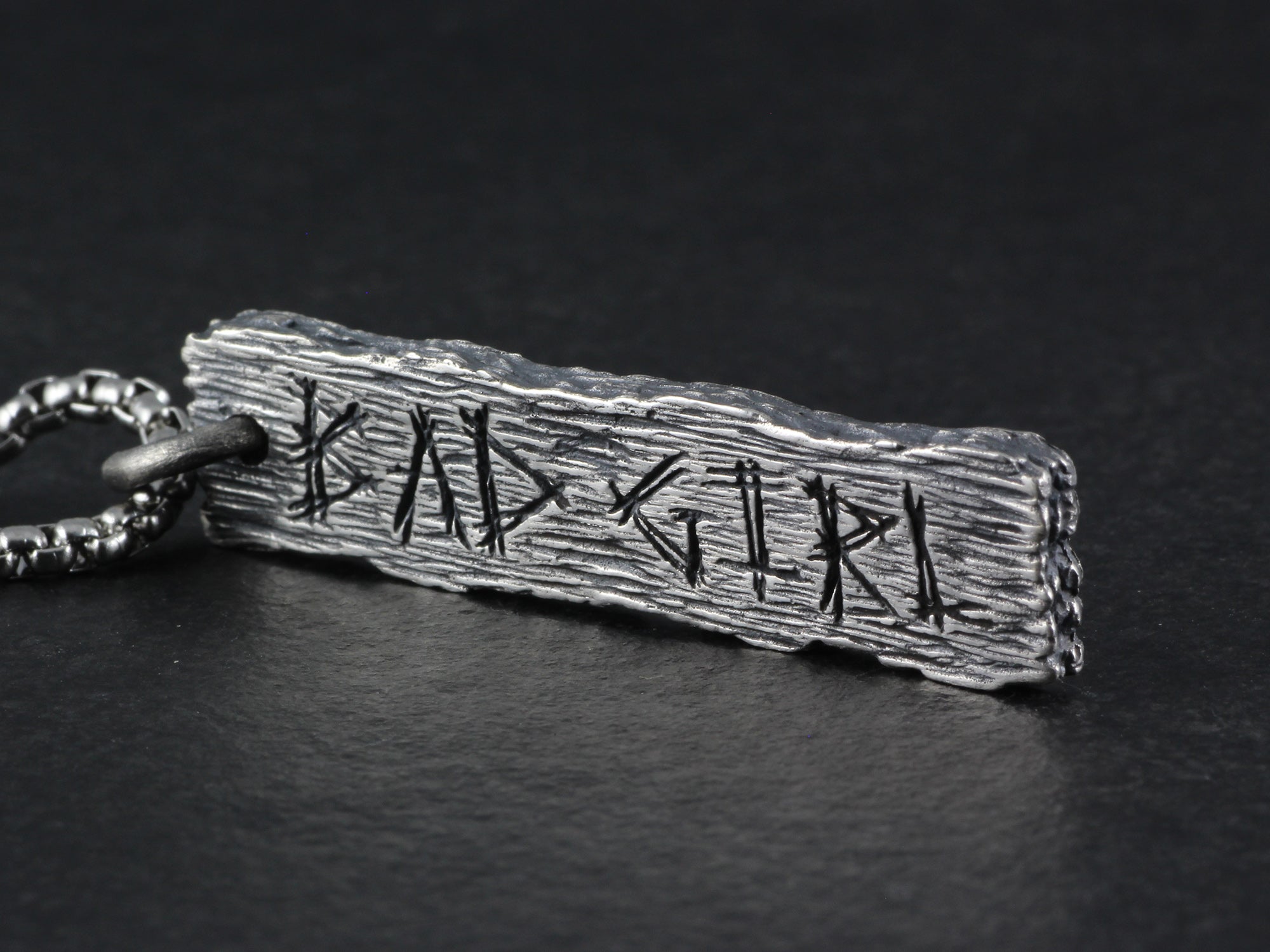 Bad Girl Pendant - Sterling Silver Pillory Board Necklace