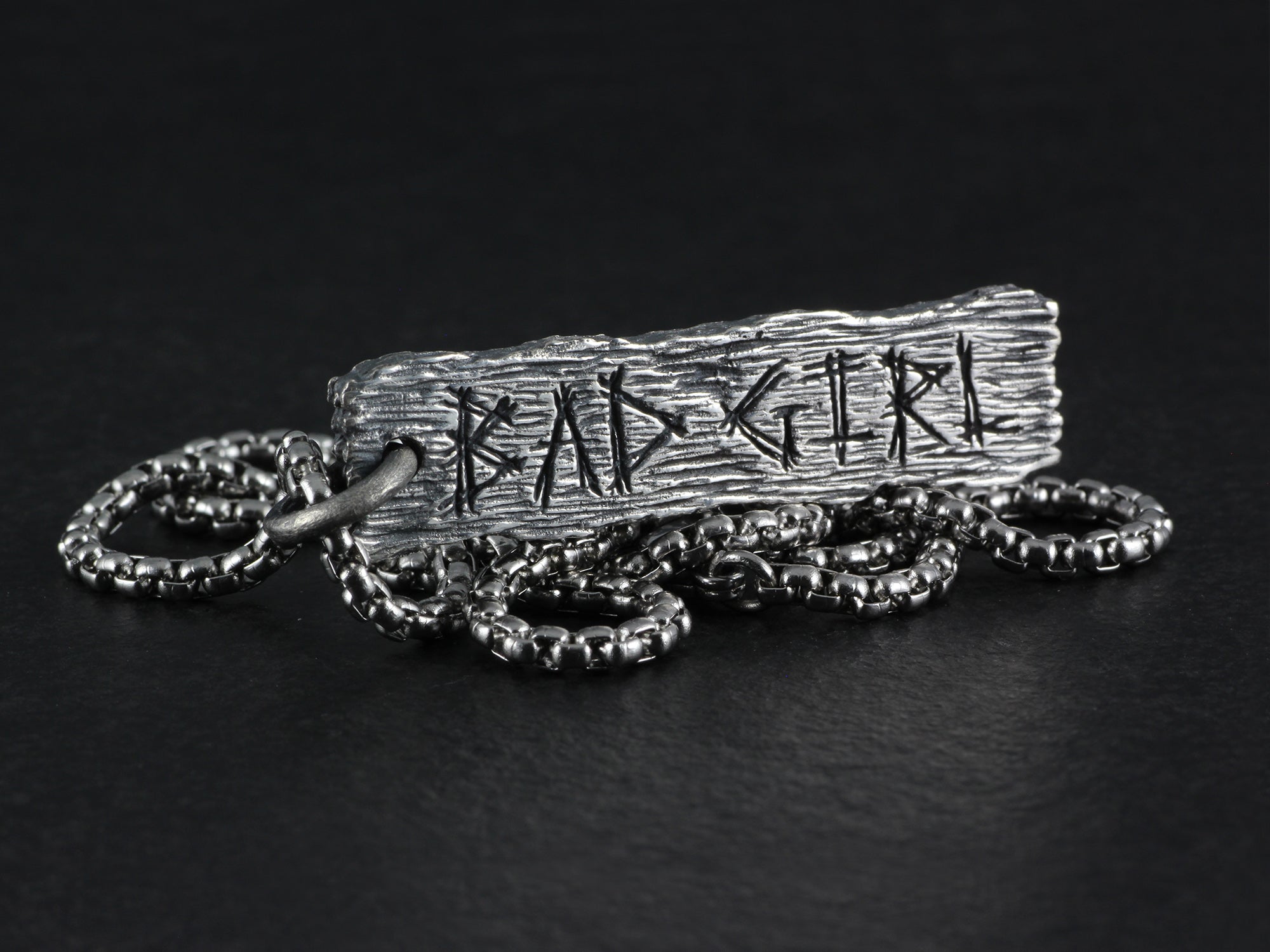 Bad Girl Pendant - Sterling Silver Pillory Board Necklace