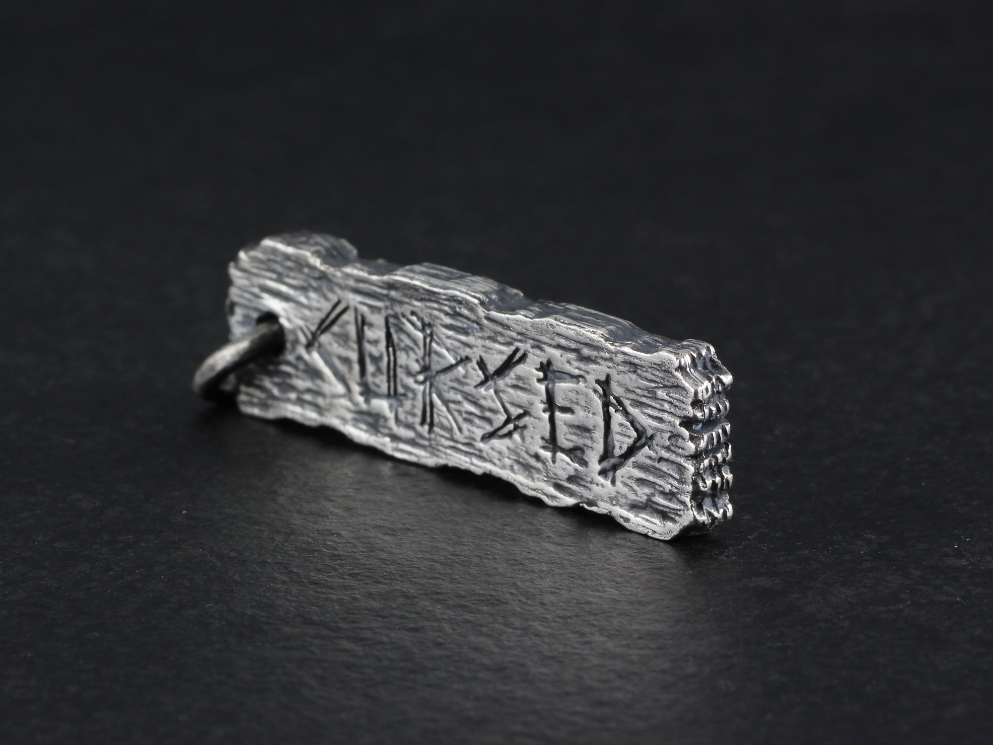 Cursed Pendant - Sterling Silver Pillory Board Necklace