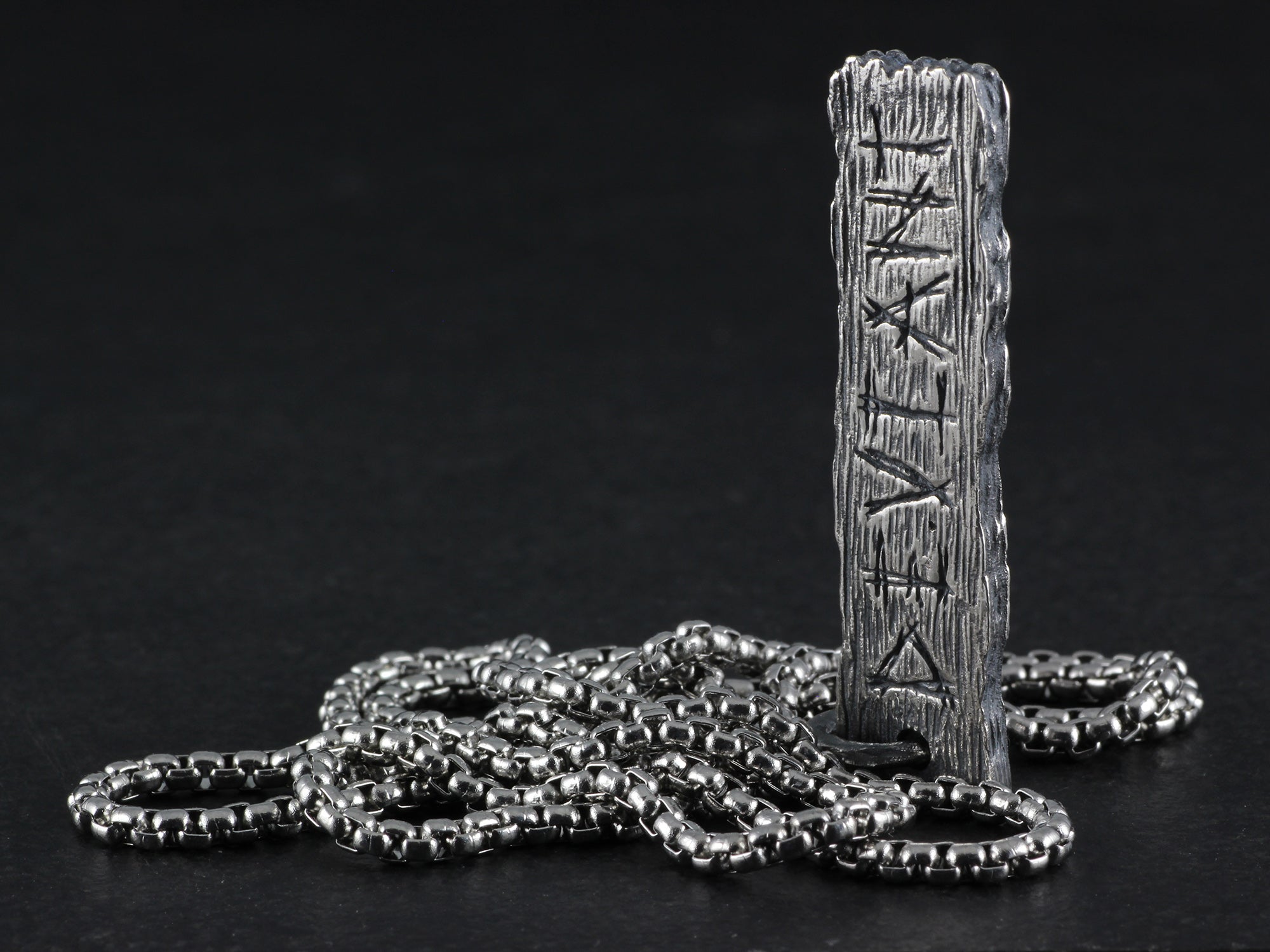 Deviant Pendant - Sterling Silver Pillory Board Necklace