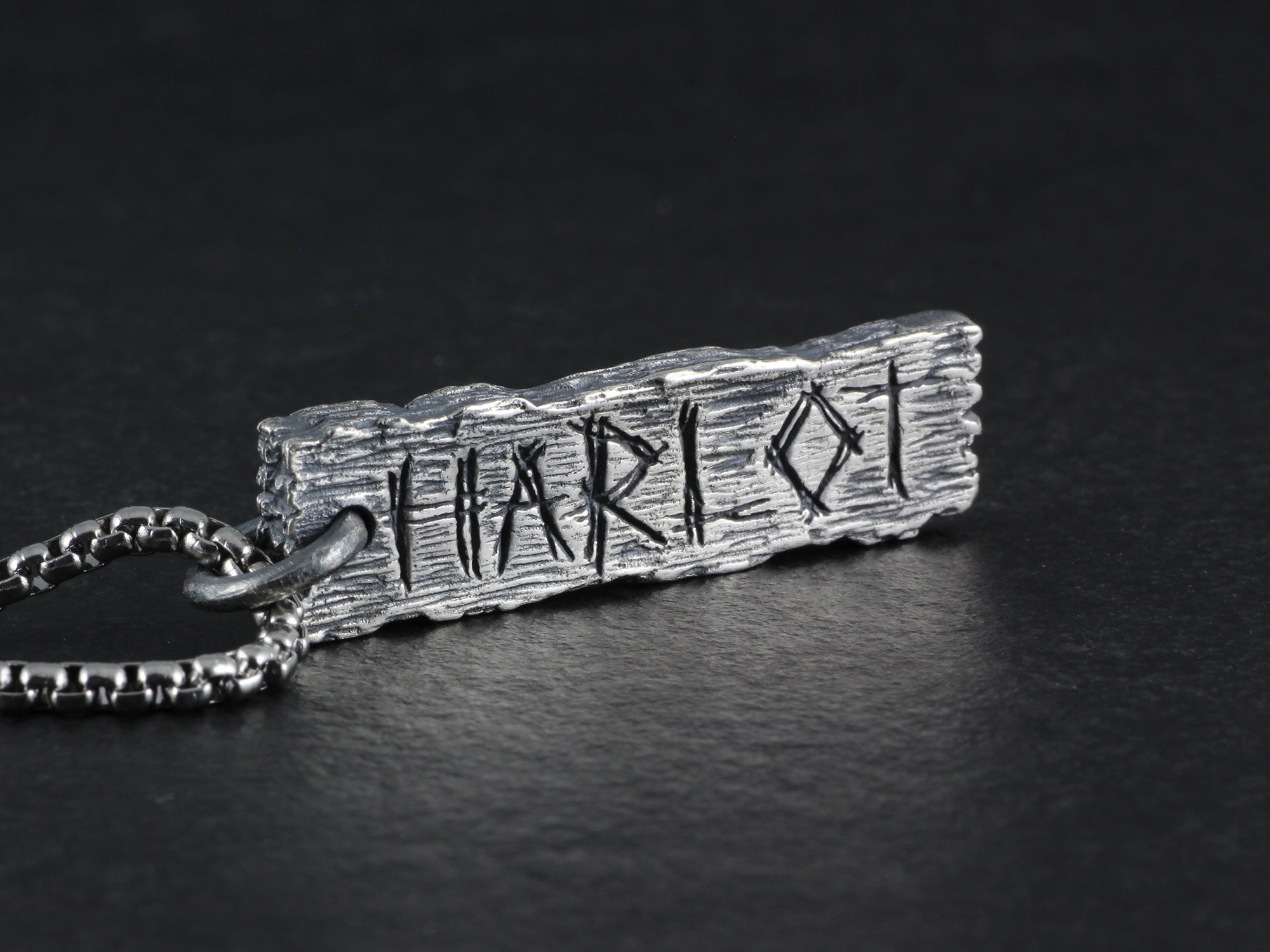 Harlot Pendant - Sterling Silver Pillory Board Necklace