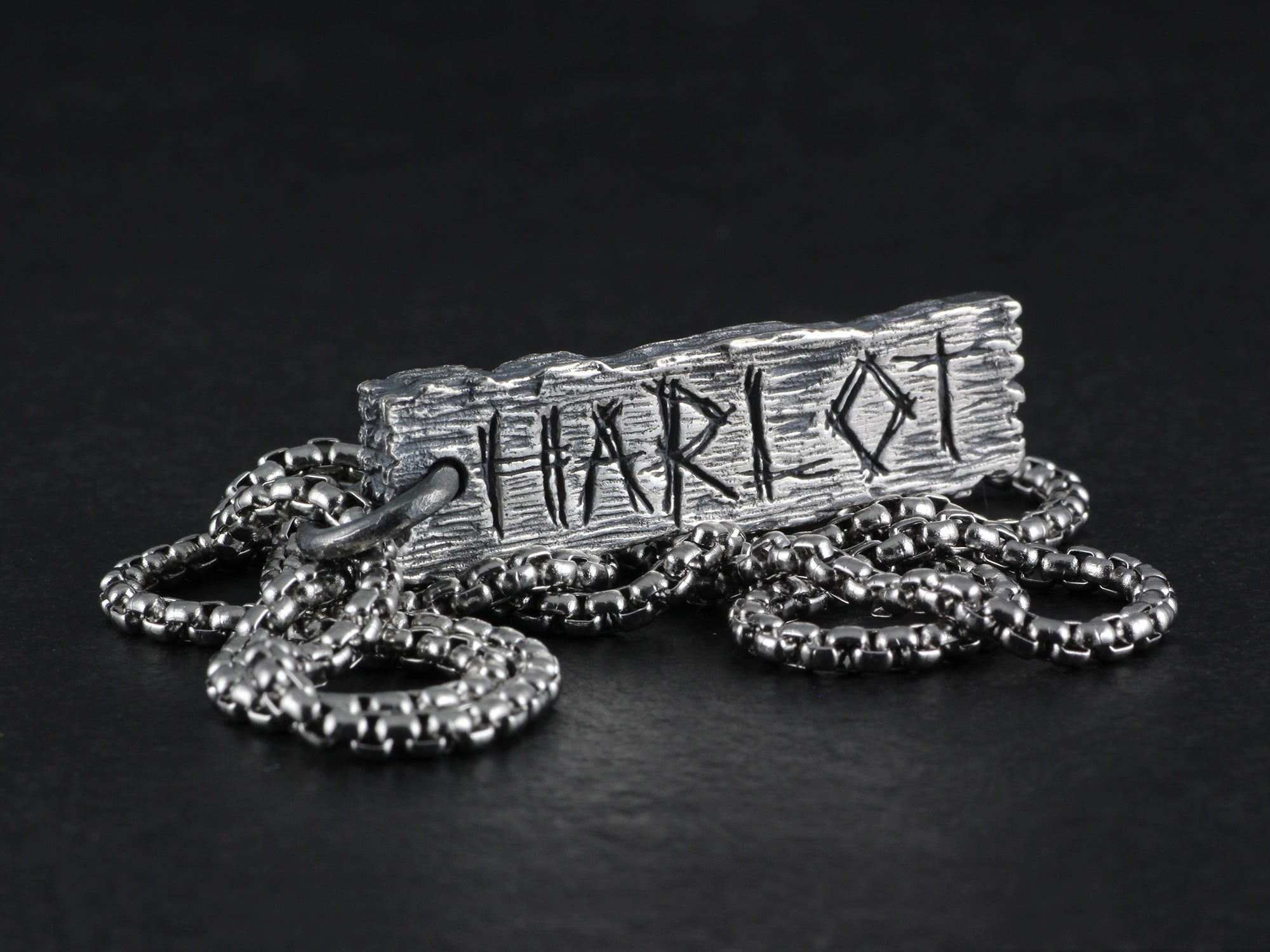 Harlot Pendant - Sterling Silver Pillory Board Necklace