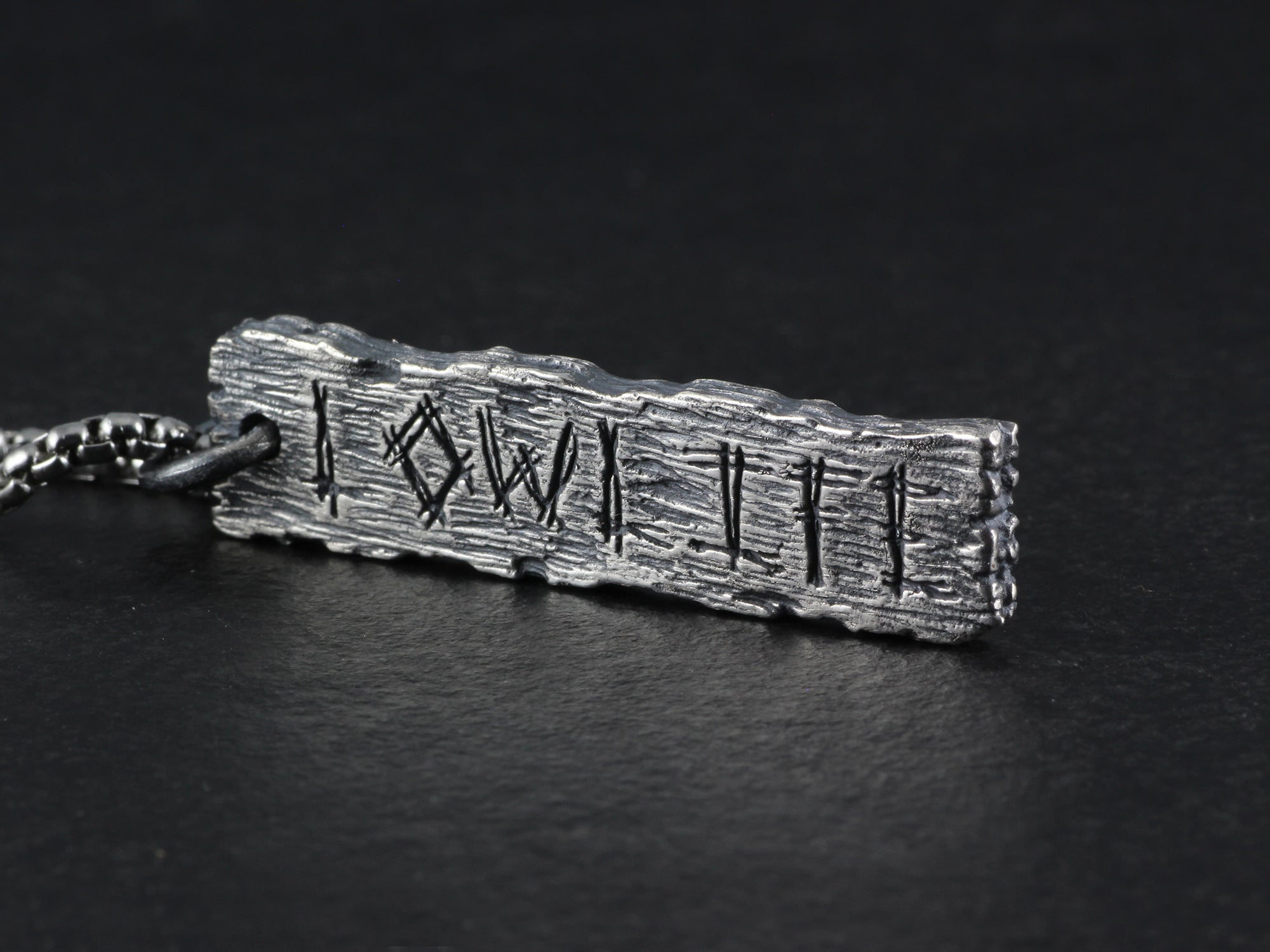 Lowlife Pendant - Sterling Silver Pillory Board Necklace