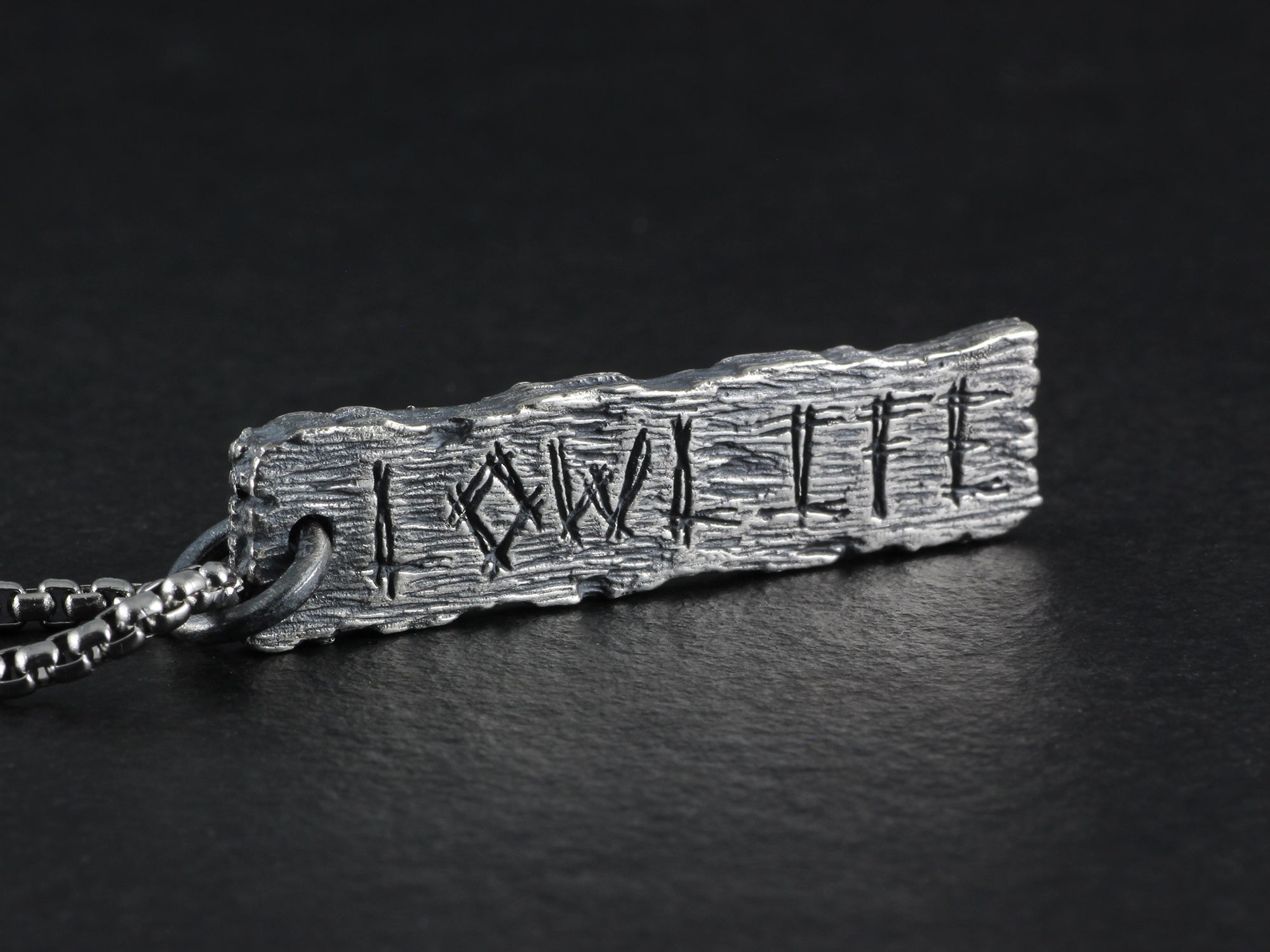 Lowlife Pendant - Sterling Silver Pillory Board Necklace