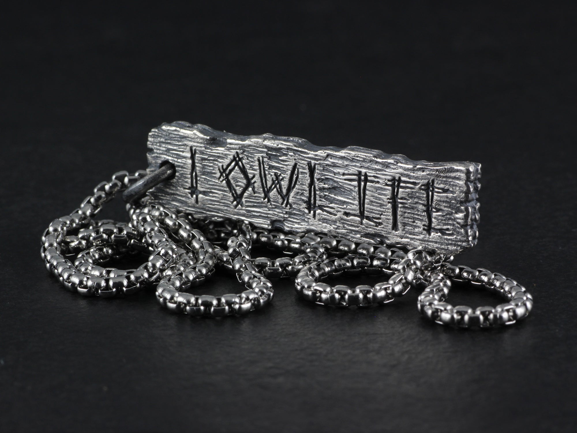 Lowlife Pendant - Sterling Silver Pillory Board Necklace