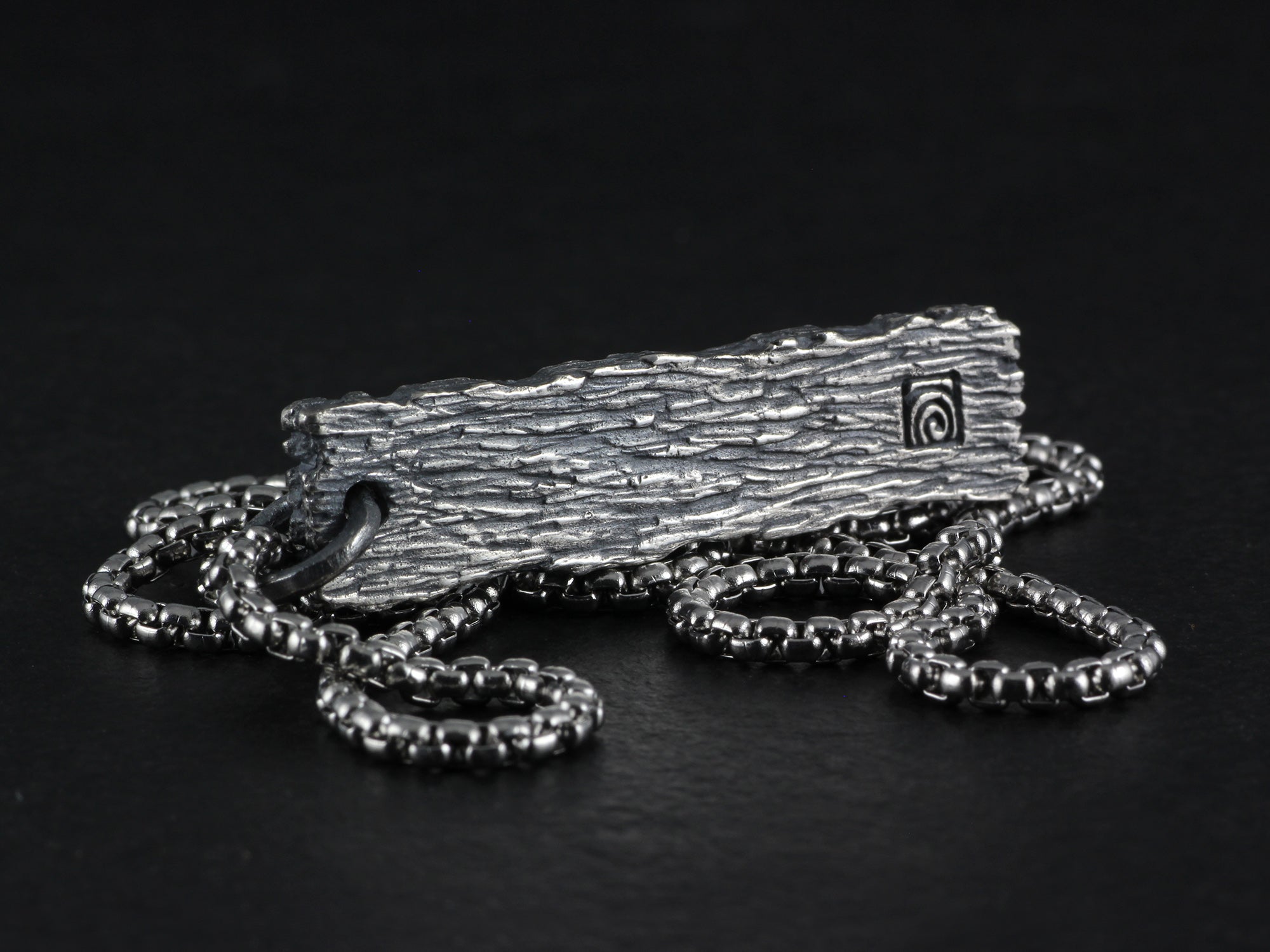 Lowlife Pendant - Sterling Silver Pillory Board Necklace