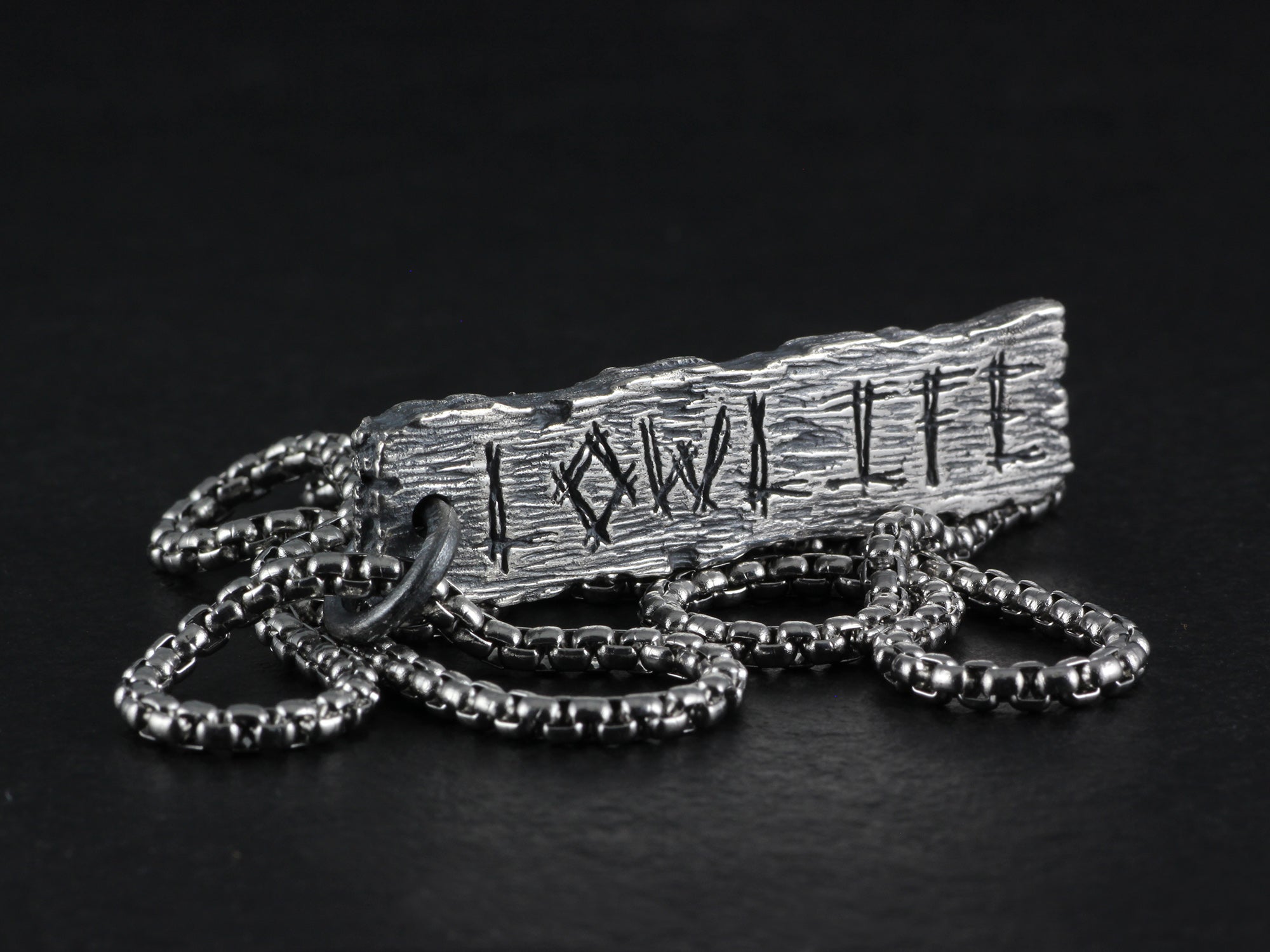 Lowlife Pendant - Sterling Silver Pillory Board Necklace