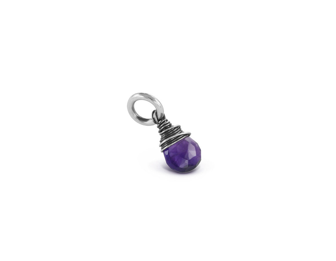 Amethyst Birthstone Pendant in Sterling Silver