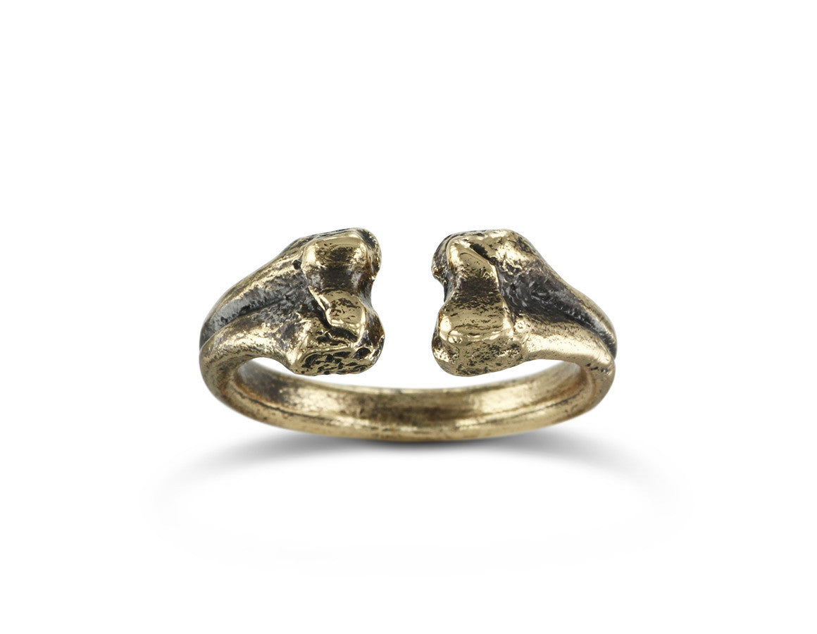 Bone Ring in Bronze