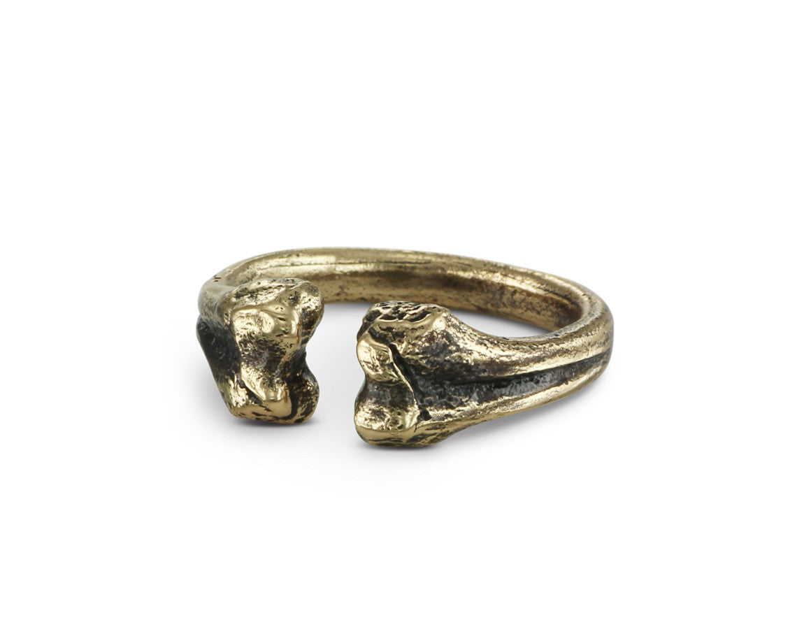 Bone Ring in Bronze