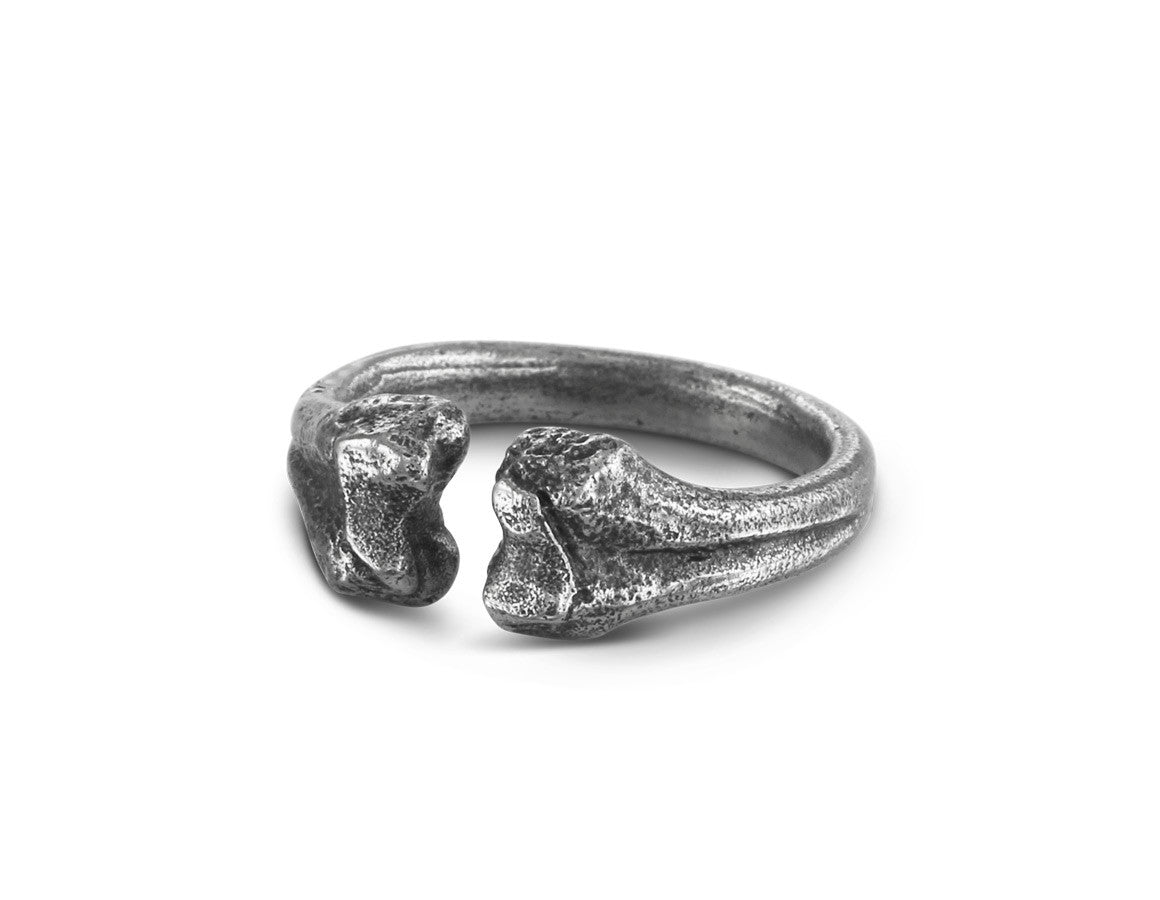 Bone Ring in Silver