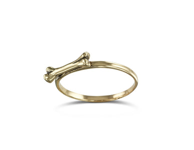 Bone Stacking Ring in Bronze