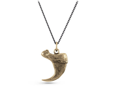 Cougar Claw Necklace in Bronze - shown on gunmetal chain