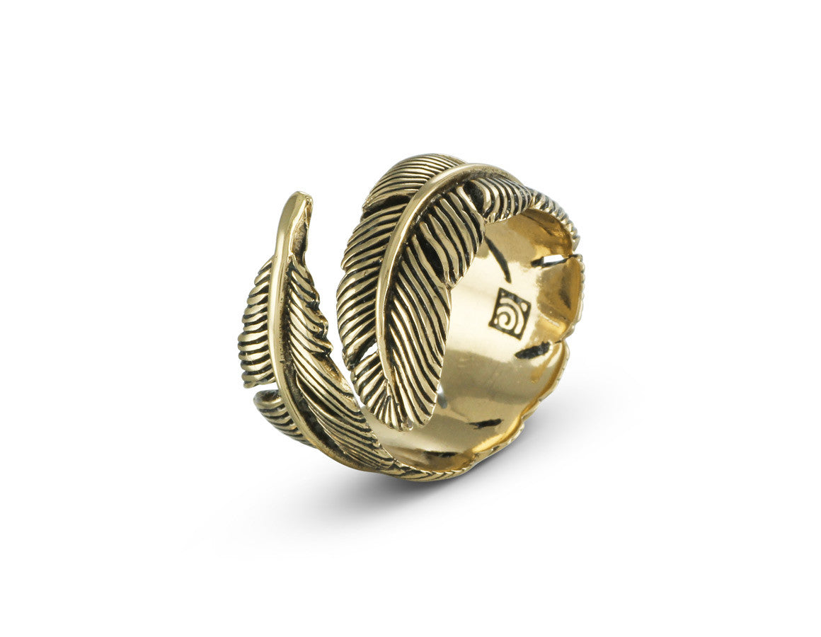 Bronze Feather Ring