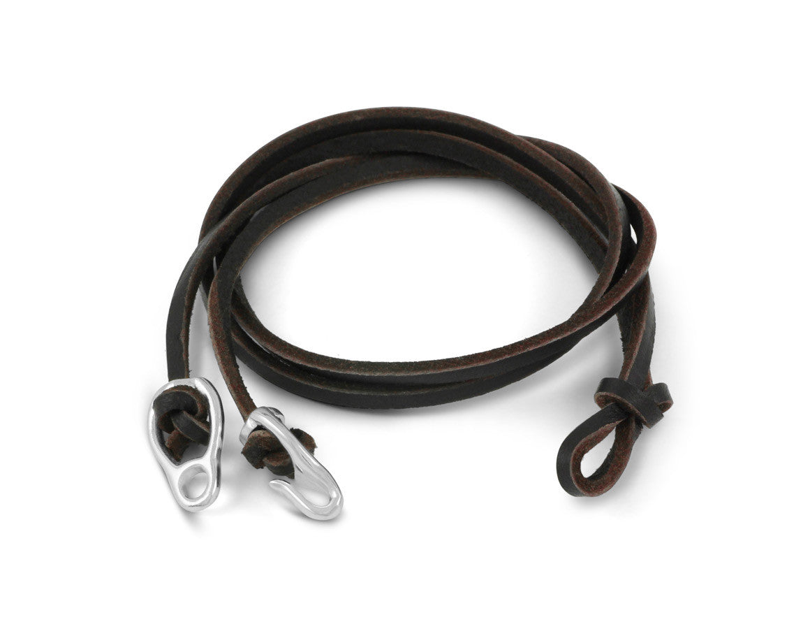 Leather Necklace also available - shown in brown