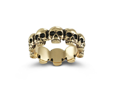 Ring Of Skulls in Bronze