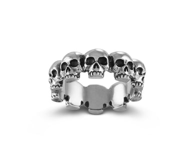 Ring Of Skulls in Silver