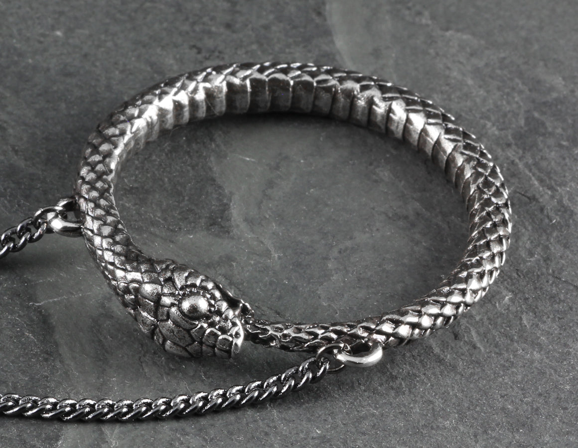 Ouroboros Necklace - Silver