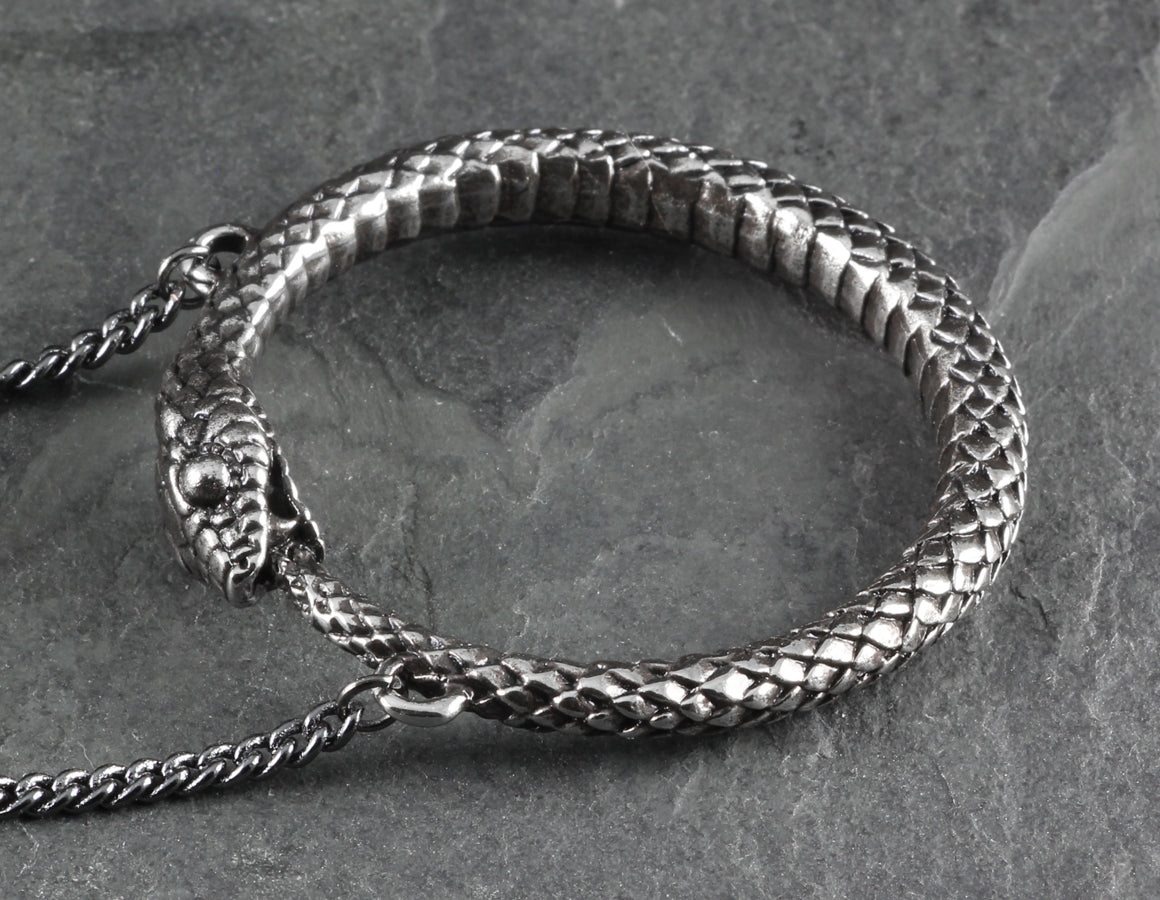 Ouroboros Necklace - Silver