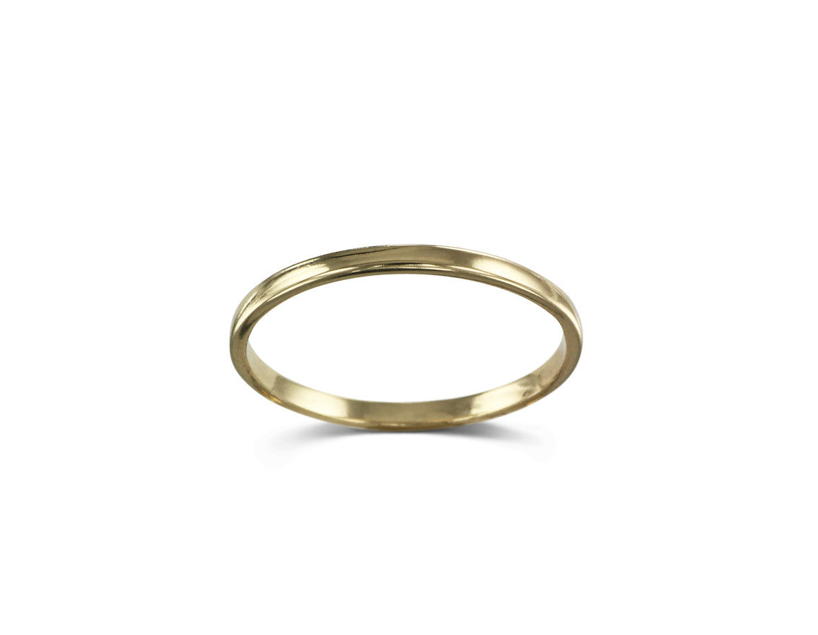 Polished Stacking Ring in Bronze