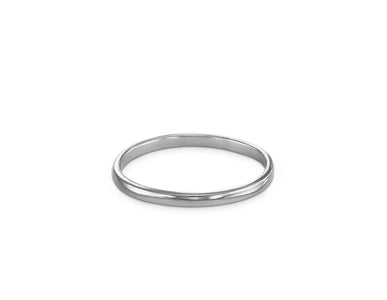 Polished Stacking Ring in Silver