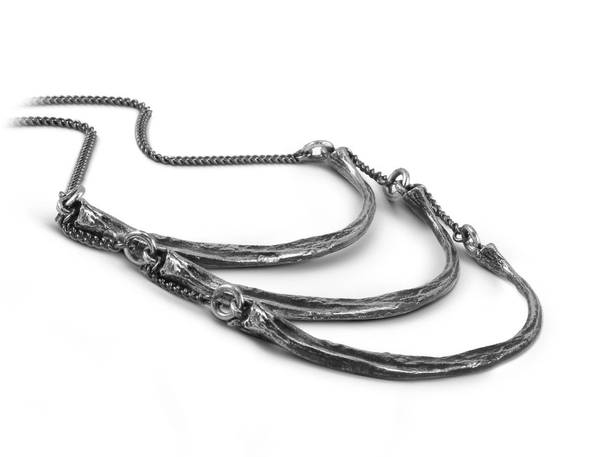 Python Rib Breastplate in Silver