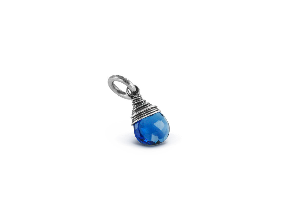 Sapphire Birthstone Pendant in Sterling Silver