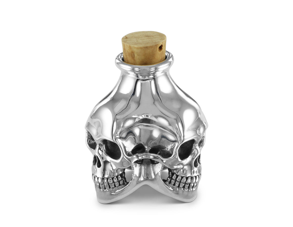 Skull Bottle in Silver