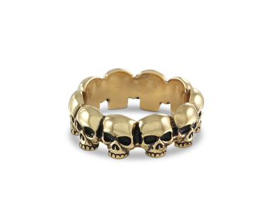 Ring Of Skulls in Bronze