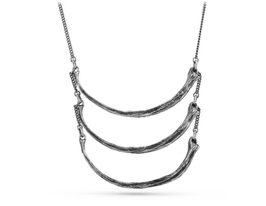 Python Rib Breastplate in Silver