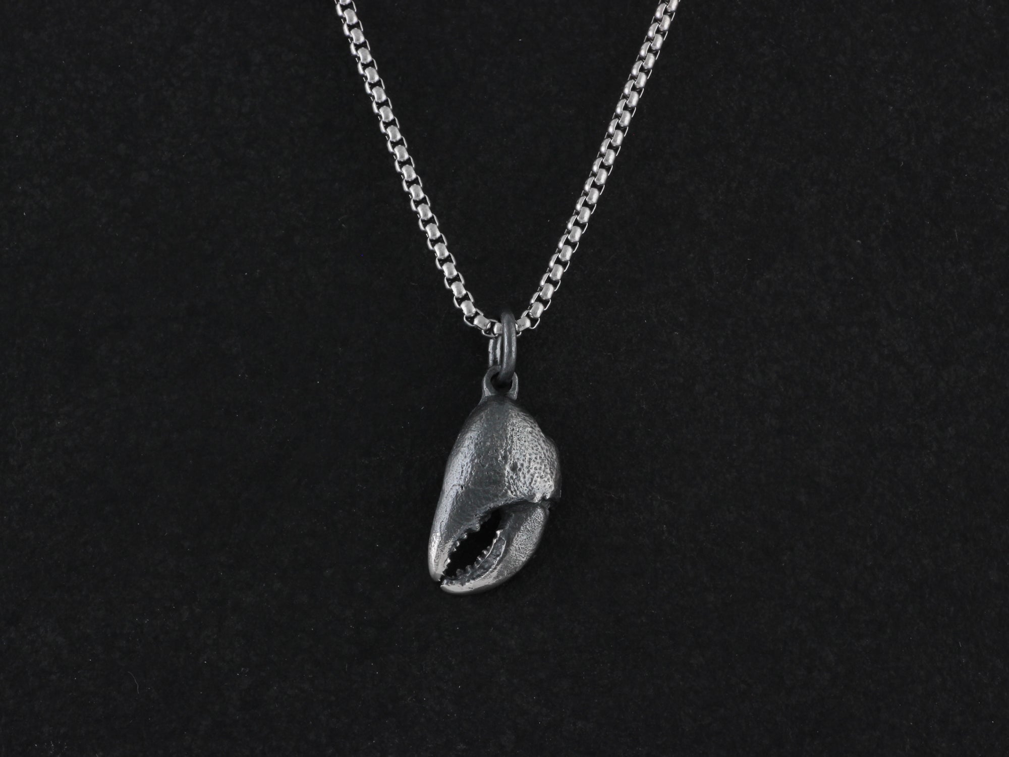 Sterling Silver Crab Claw Necklace