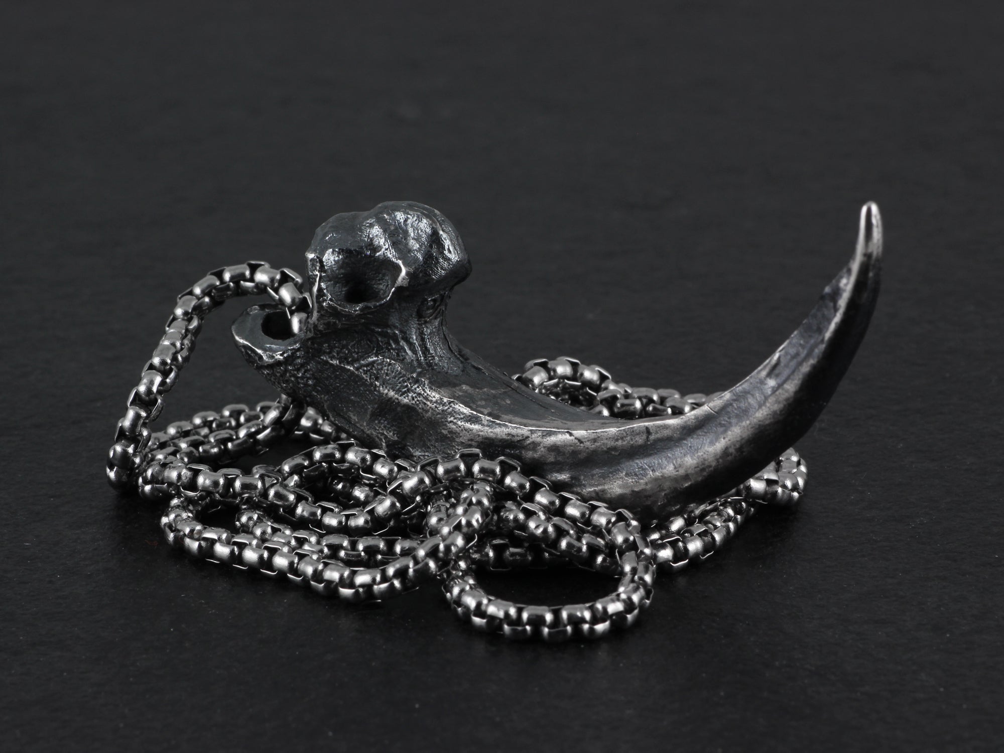 Sterling Silver Harpy Eagle Talon Necklace