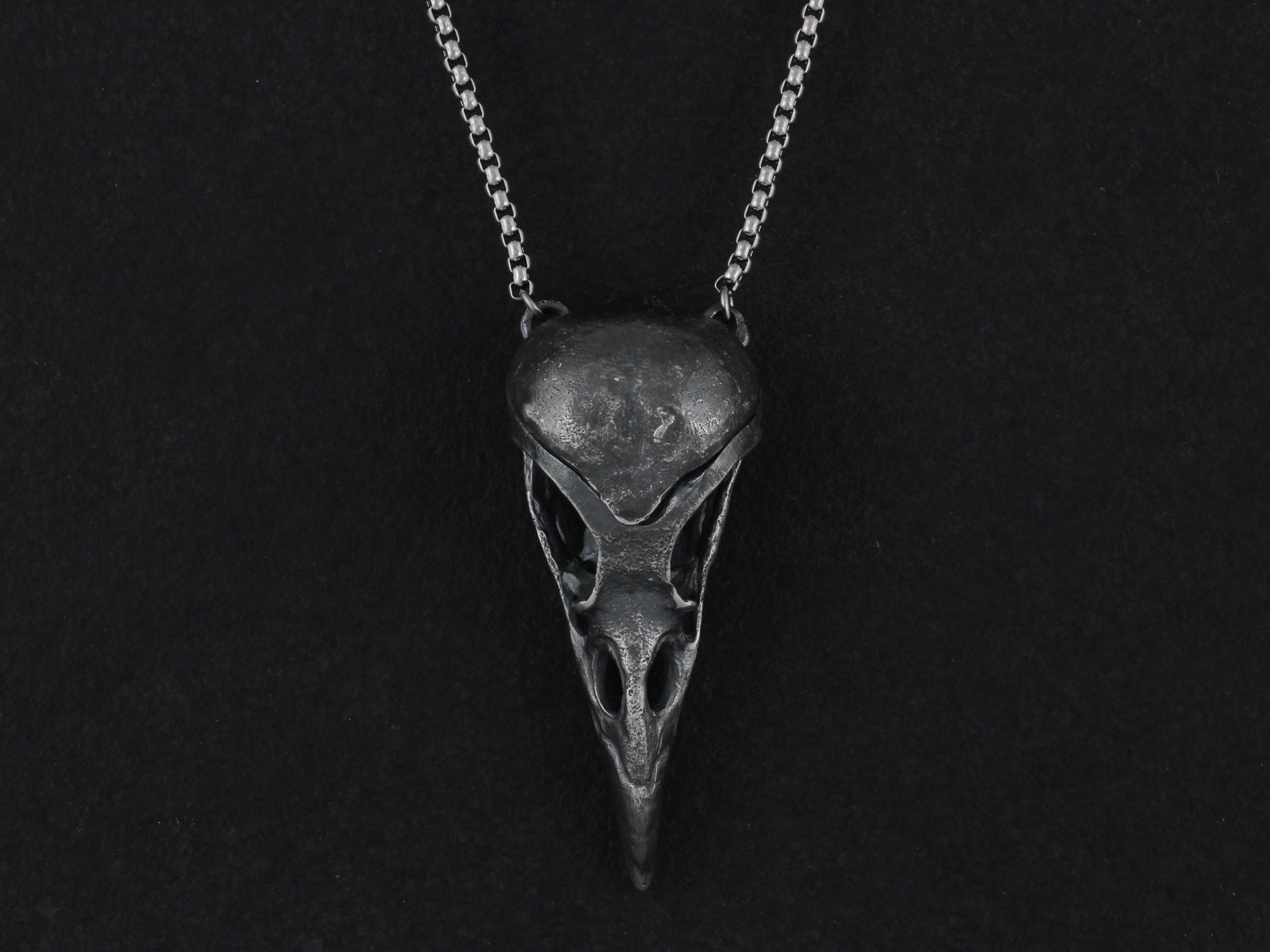 Sterling Silver Magpie Skull Locket