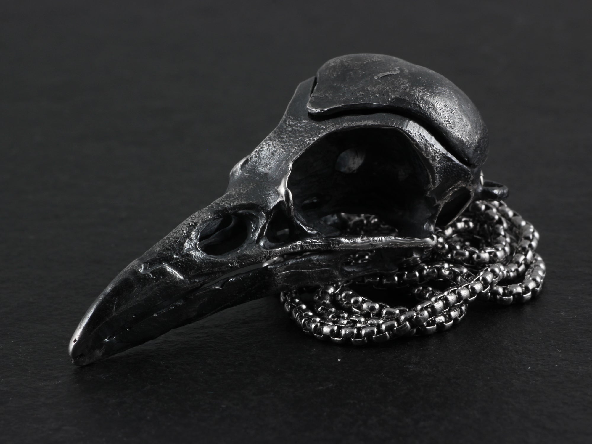 Sterling Silver Magpie Skull Locket