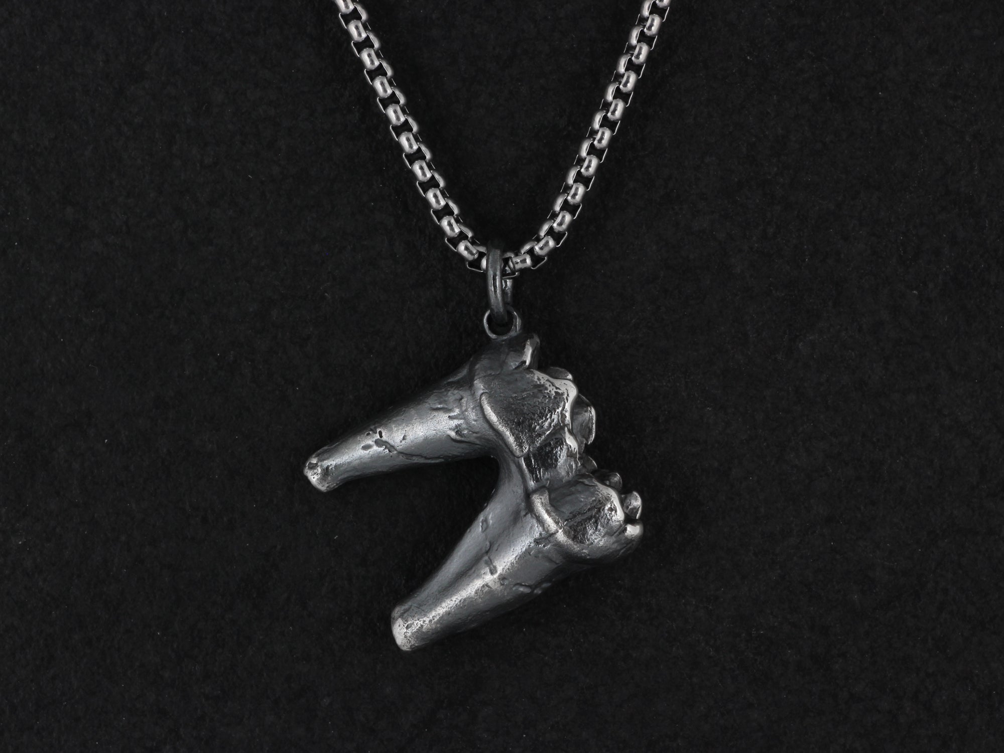 Sterling Silver Molar Tooth Necklace