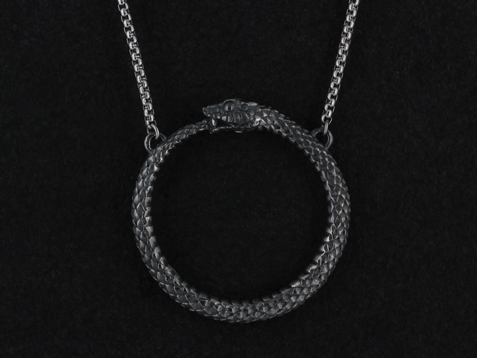 Sterling Silver Ouroboros Necklace