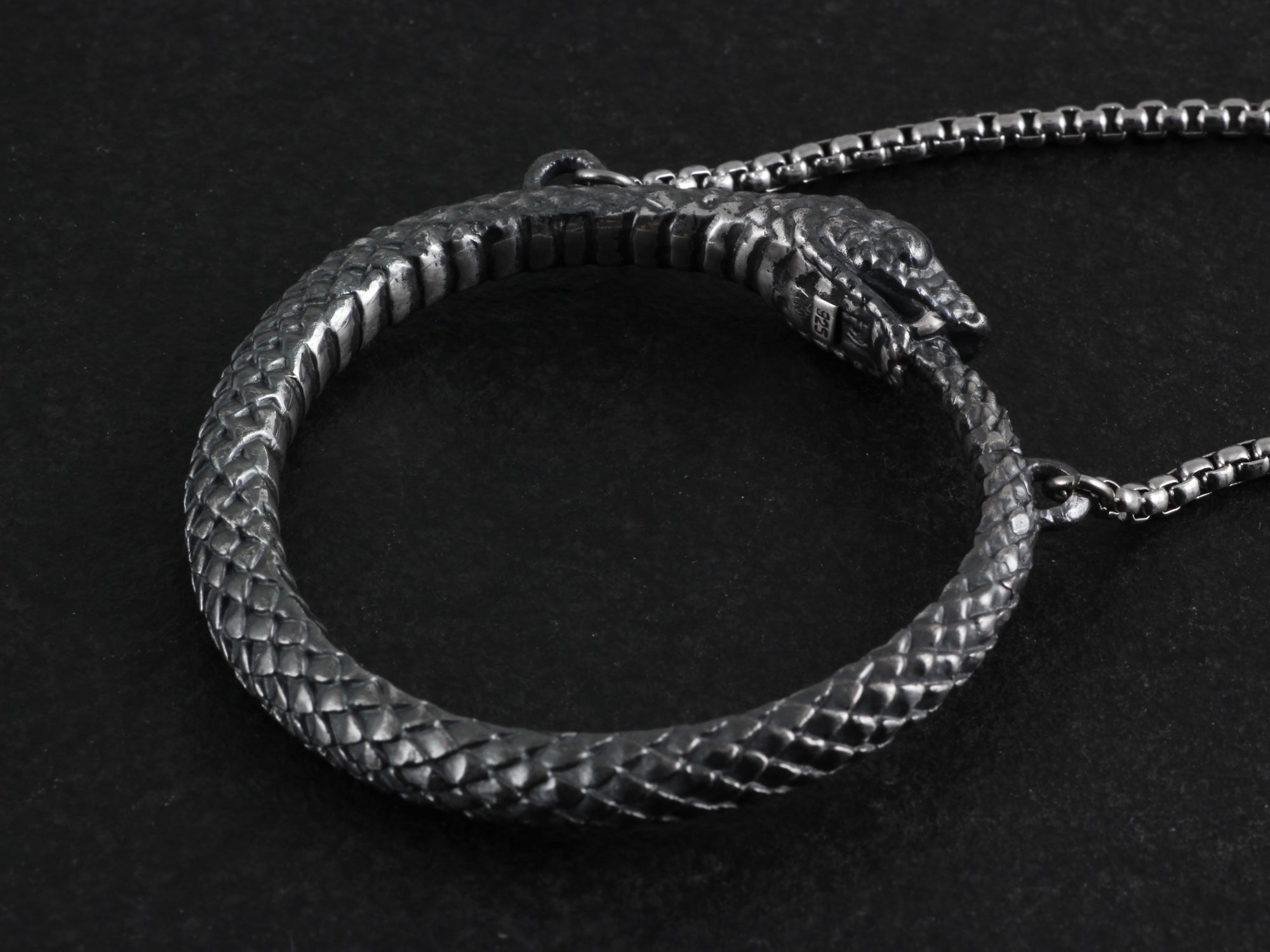 Sterling Silver Ouroboros Necklace