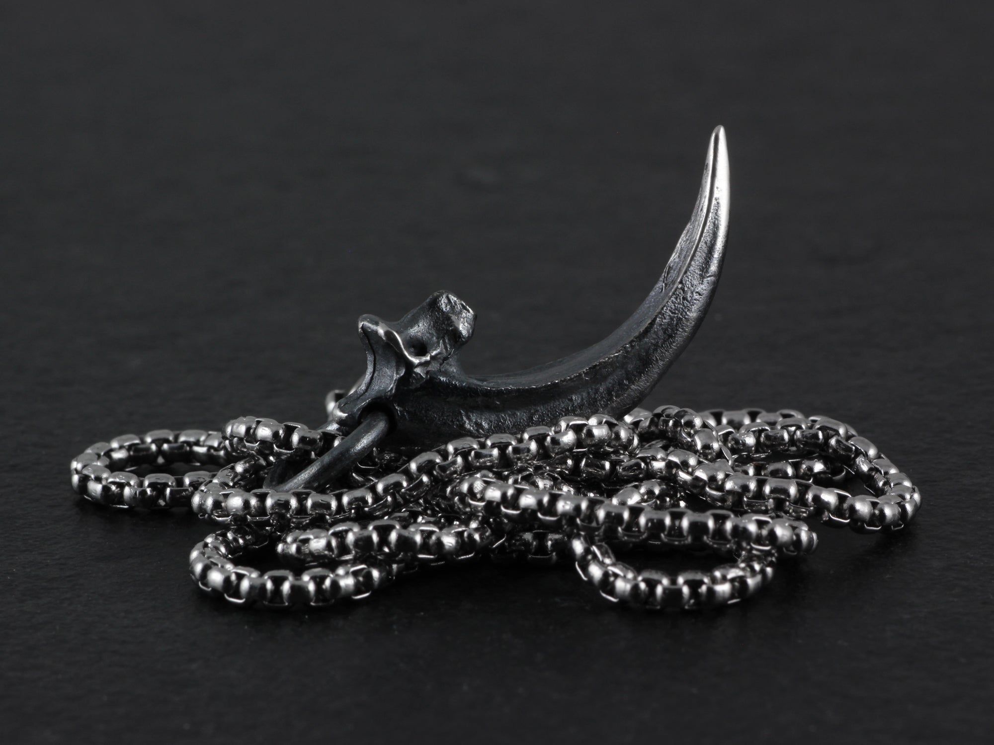 Sterling Silver Raven Talon Necklace