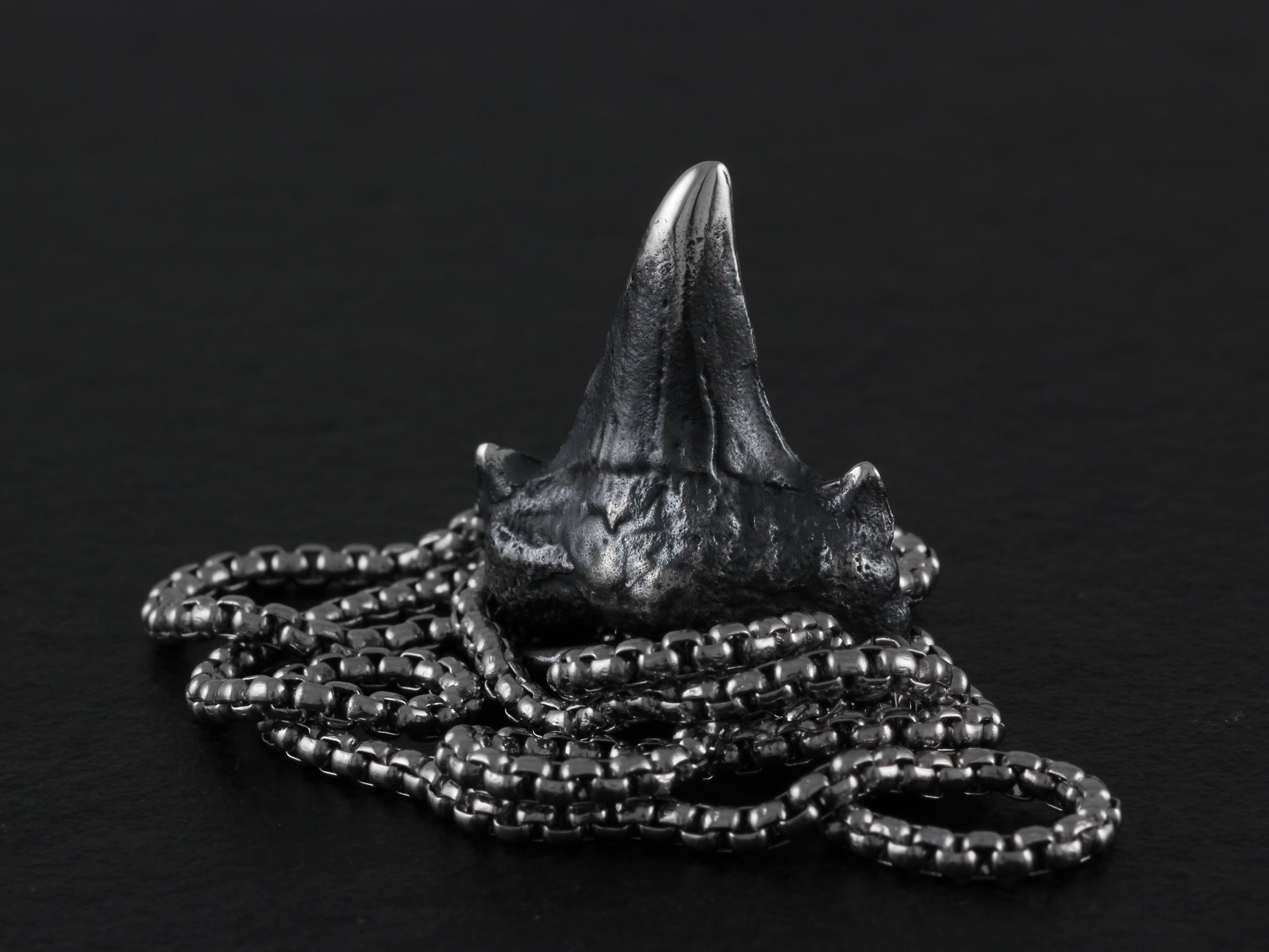 Sterling Silver Shark Tooth Necklace