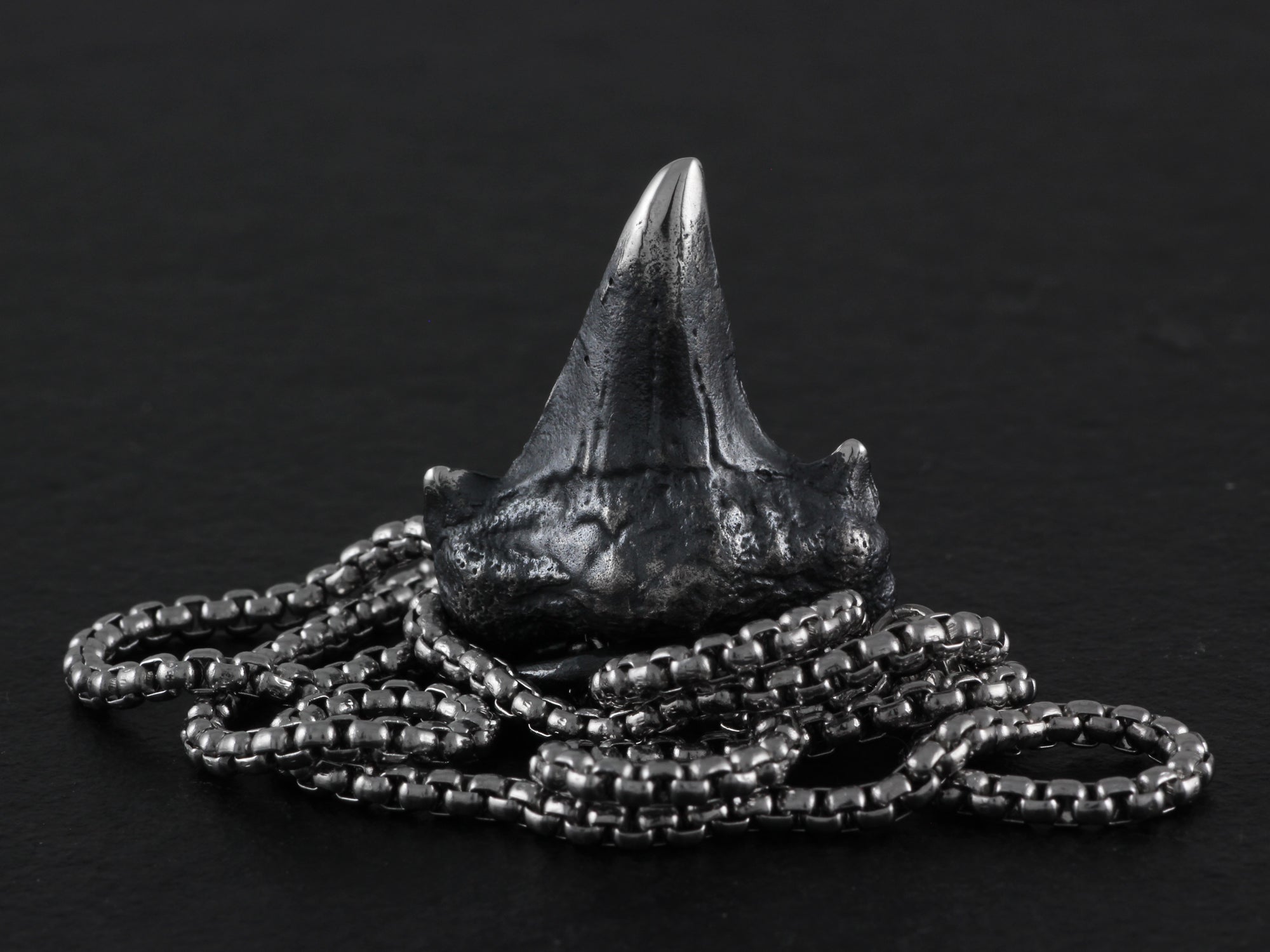 Sterling Silver Shark Tooth Necklace