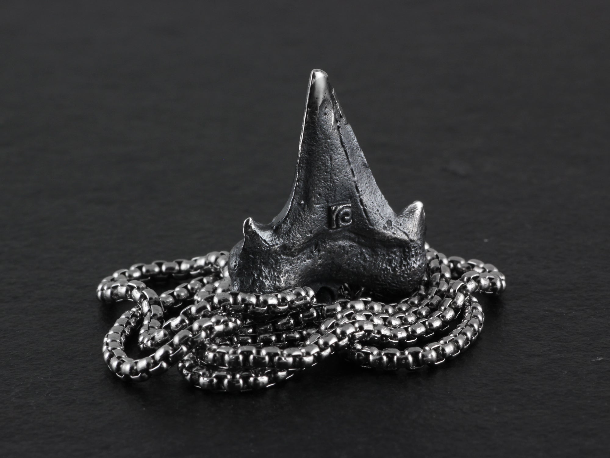 Sterling Silver Shark Tooth Necklace