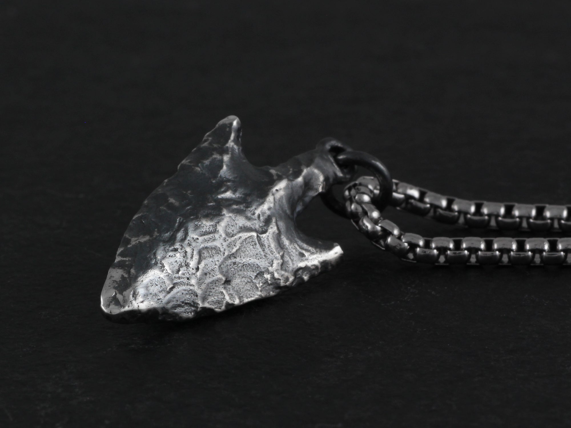 Sterling Silver Small Arrowhead Necklace