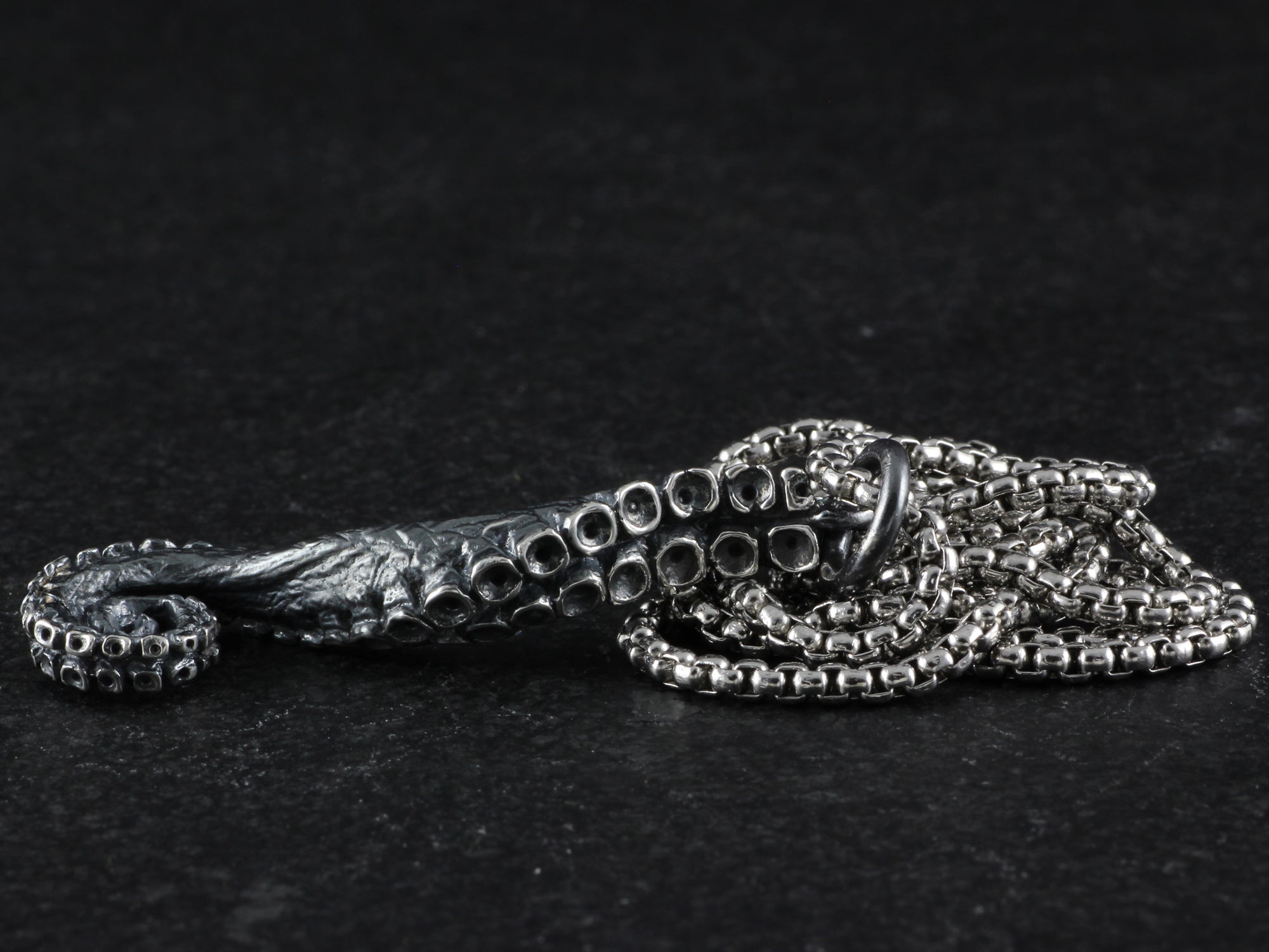 Sterling Silver Tentacle Necklace