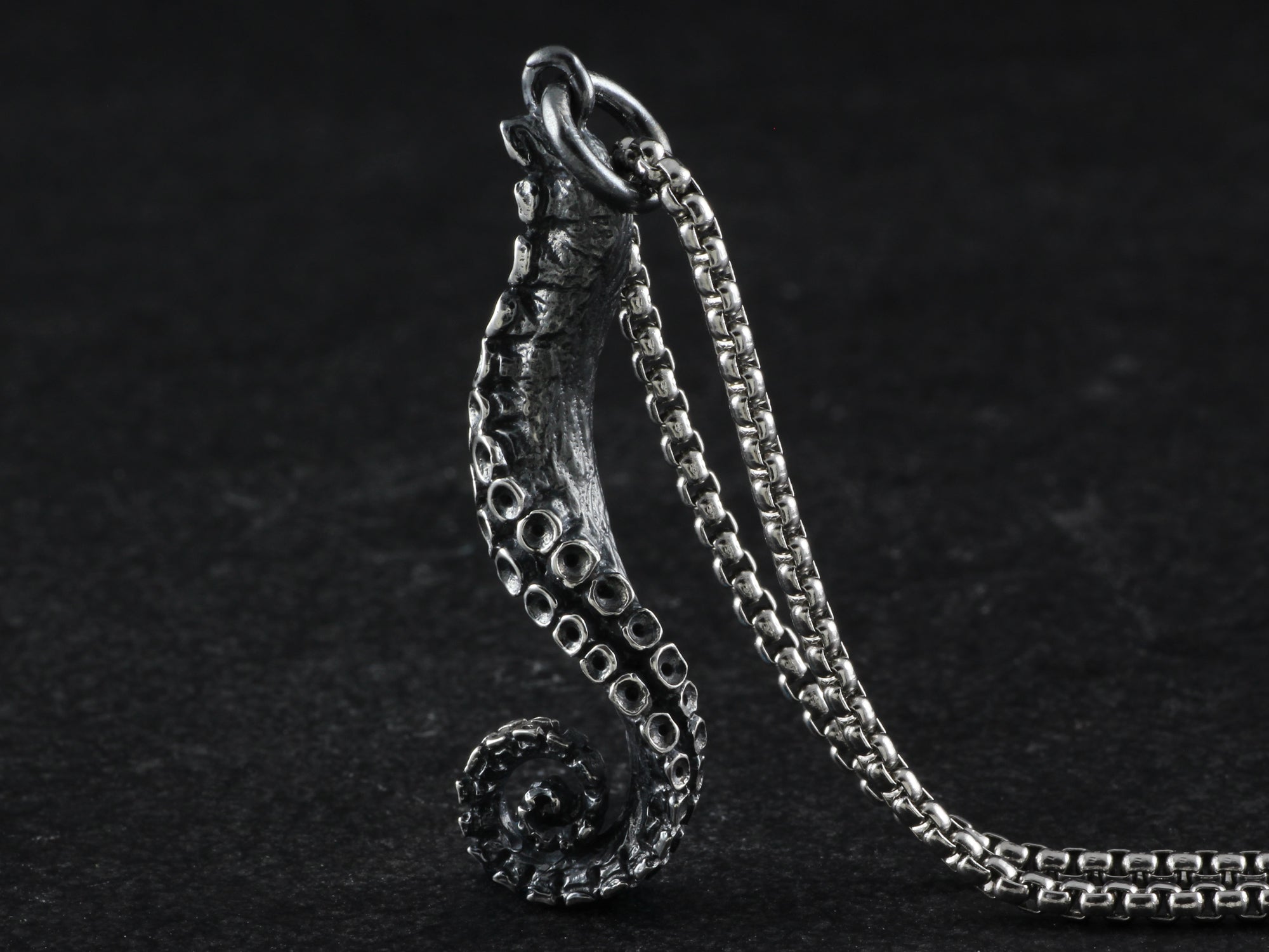 Sterling Silver Tentacle Necklace